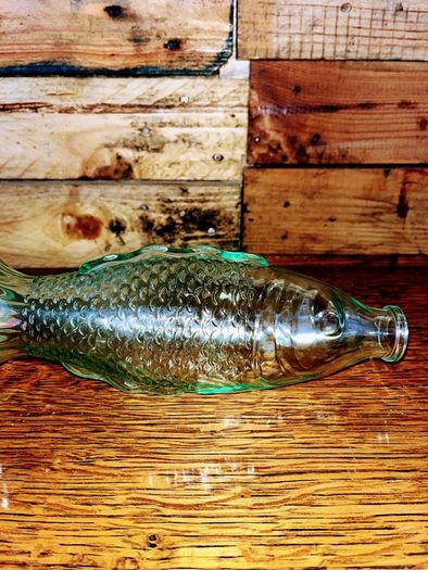 vintage fish shape bottle