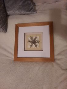 beaded framed picture