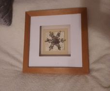 beaded framed picture