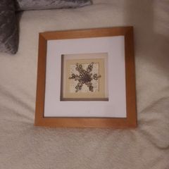 beaded framed picture