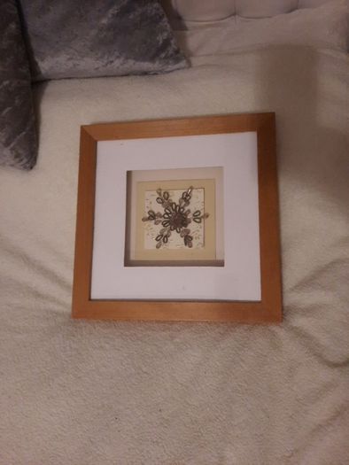 beaded framed picture