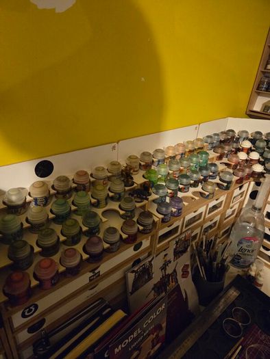 Warhammer hobbyzone paint racks