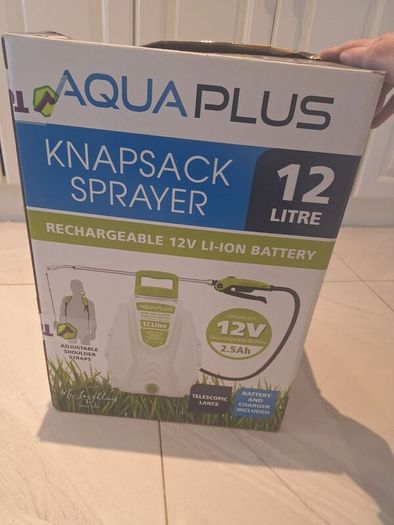 aqua plus rechargeable knapsack sprayer