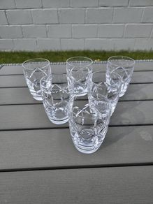 Full Set Of Vintage Waterford Crystal Large Tumblers Kerry Pattern