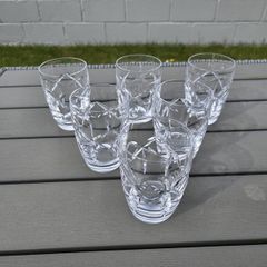 Full Set Of Vintage Waterford Crystal Large Tumblers Kerry Pattern