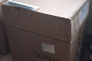 Sonas Stockholm Wall Hung Vanity Unit With Basin and Handle - Gloss White