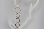 Elegant Gold Starburst Disc &amp; Link Earrings
