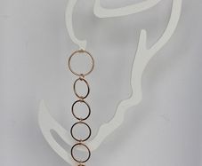 Elegant Gold Starburst Disc & Link Earrings