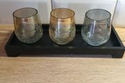 Smoked Glasses Tealight Holder