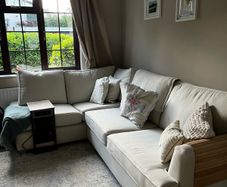 BRAND NEW cream corner sofa