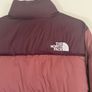The North Face Puffer Jacket Burgundy Medium Image 4
