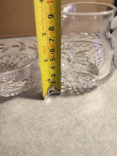 DUBLIN Crystal Milk Jug and Sugar Bowl.