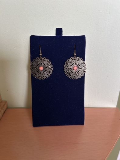 Rustic flower jewellery matching setset