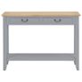 Console Table Grey 110x35x80 cm Wood Image 3