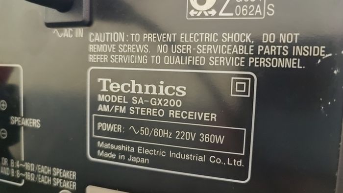 Classic TECHNICS SA-GX200 Receiver, Like new. Cleaned