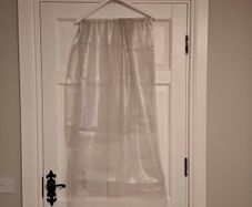 Organza Shimmery Silver Shawl