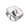 Personalised Curved Square Compact Mirror Image 3
