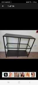 metal glas shelf