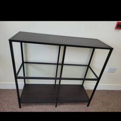 metal glas shelf