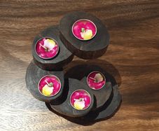 Teak Candle Holder