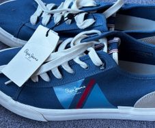 Pepe Jeans London Men's Navy Trainers, Size EU 43, New With Tags