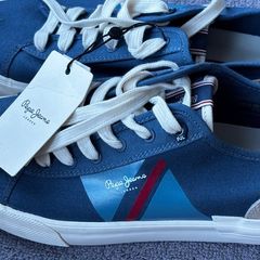 Pepe Jeans London Men's Navy Trainers, Size EU 43, New With Tags
