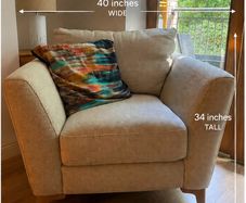 Cream / Beige Armchair in Excellent Condition