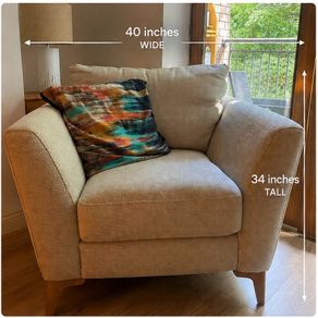 Cream / Beige Armchair in Excellent Condition