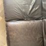 Italsofa brown leather 2 seater sofa Image 4