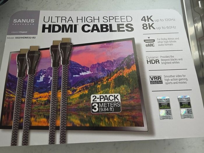 Sanus HDMI cable 2 pack (NEW)