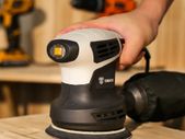 Random Orbit Sander with 8 Hole 125mm Sandpaper and Variable Speed Sander Power Tools