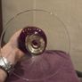 Large Cranberry Glass Vase Image 5