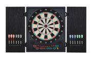 Electronic Dartboard Set, 27 Games Modes and 202 Variations, LED &amp; 12 Soft Tip Darts and Cabinet to Storage, Ready-to-Play Multi-Game Option Darts Machine