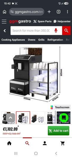 Bean to Cup Coffee Machine  Brand New