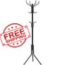 NEW SALE | Metal Coat Rack, Clothes Stand, Hat Handbag Hanger, 182 cm Tall Hall Tree Image 2
