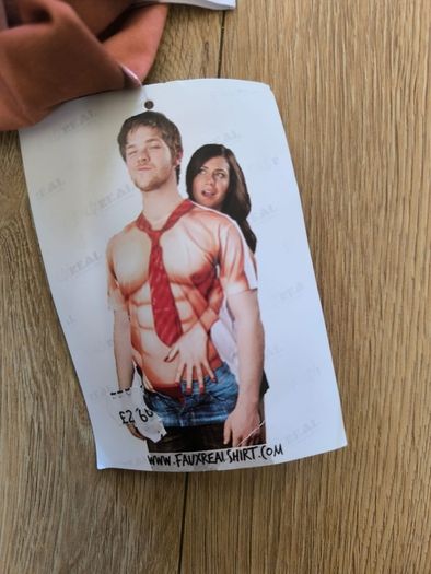 Funny Sexy Man Muscle Body T Shirt XL Novelty Fancy Dress Halloween Costume naughty