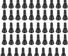 50PCS Tubeless Valve, Car Tyre Valve Caps, Rubber Tyre Valve, Car Tire Valve, Wheel Tire Valve Stem, TR414 Valve Nozzle with Valve Core for Tubeless Rim Holes on Standard Vehicle Tires