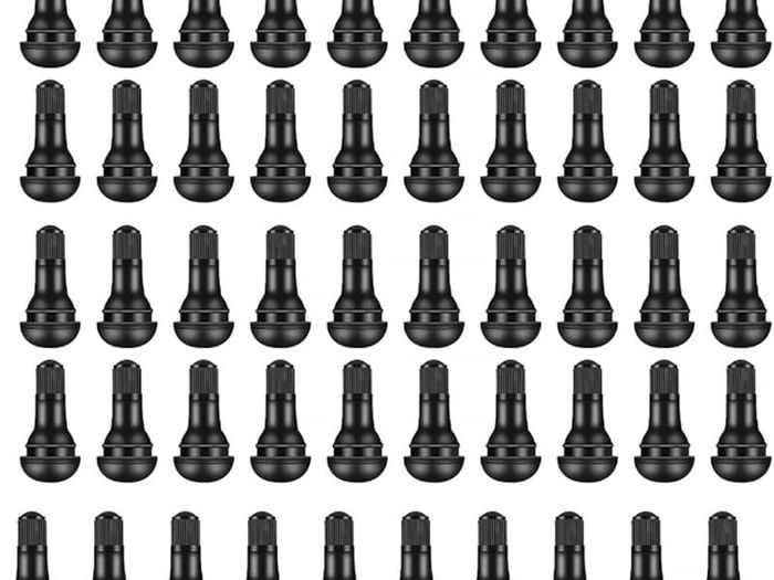 50PCS Tubeless Valve, Car Tyre Valve Caps, Rubber Tyre Valve, Car Tire Valve, Wheel Tire Valve Stem, TR414 Valve Nozzle with Valve Core for Tubeless Rim Holes on Standard Vehicle Tires