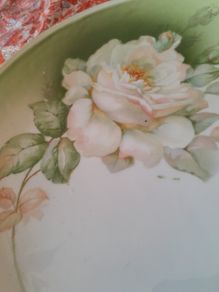 PLATE - Rose Design - Vintage