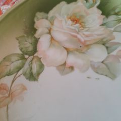 PLATE - Rose Design - Vintage