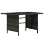 4 Piece Garden Lounge Set with Cushions Poly Rattan Grey Image 4