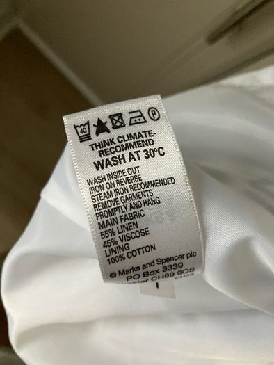 M&S linen mix dress