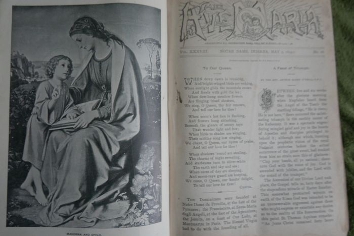 The Ave Maria A Magazine Devoted to the Honor of the Blessed Virgin 1894 and the Bible