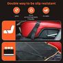Dog Hammock for Car Back Seats with Side Protection and Mesh Visual Window, Durable Scratch Proof and Waterproof Pet Seat Cover for Cars/Trucks/SUV, 135 x 148 cm, Black&Orange Image 5