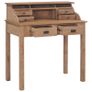 Desk 90x50x100 cm Solid Teak Wood Image 2