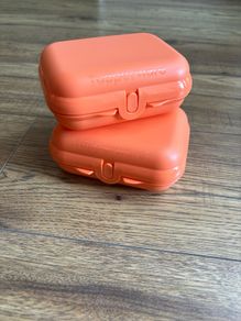 Two tupperware lunch sandwich container bpa free