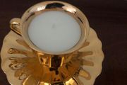 Vintage Coffee Cup and Saucer Candle