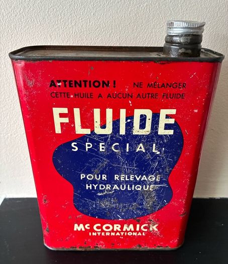Vintage McCormick Hydraulic Oil Tin