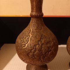 Pair of old copper vases. , HEAVY