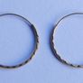 Vintage 9K Gold  Hoop Earrings 0,5" Image 5
